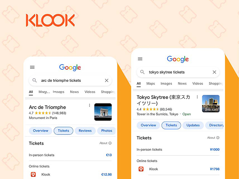 協助旅遊商家提升曝光 Google觀光景點整合KLOOK資訊