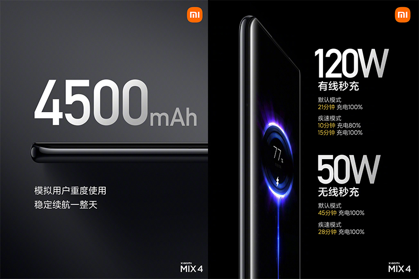 全球首發高通S888+ 小米MIX 4全螢幕手機發表