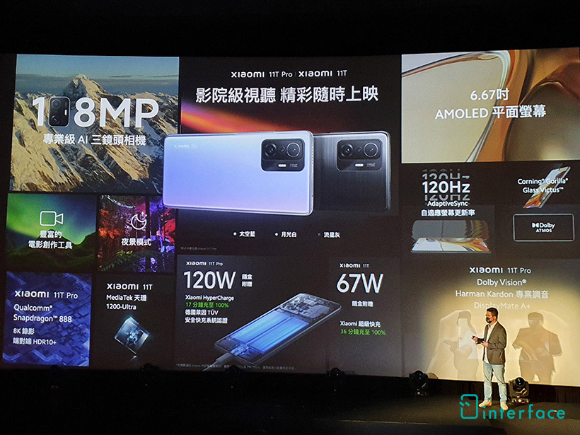 120W快充小米手機 Xiaomi 11T Pro價格兩萬有找